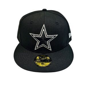 New Era Men's Dallas Cowboys 59FIFTY‎ Fitted Hat Black Size 7 3/4
